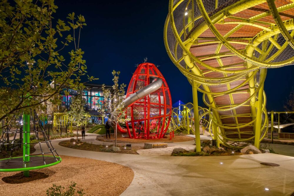 Vista Commercial Outdoor LED Lighting at the Lewis & Clark Landing - The Omaha RiverFront