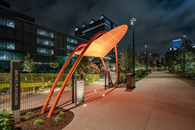 Vista Commercial Outdoor LED Lighting at the Gene Leahy Mall - The Omaha RiverFront