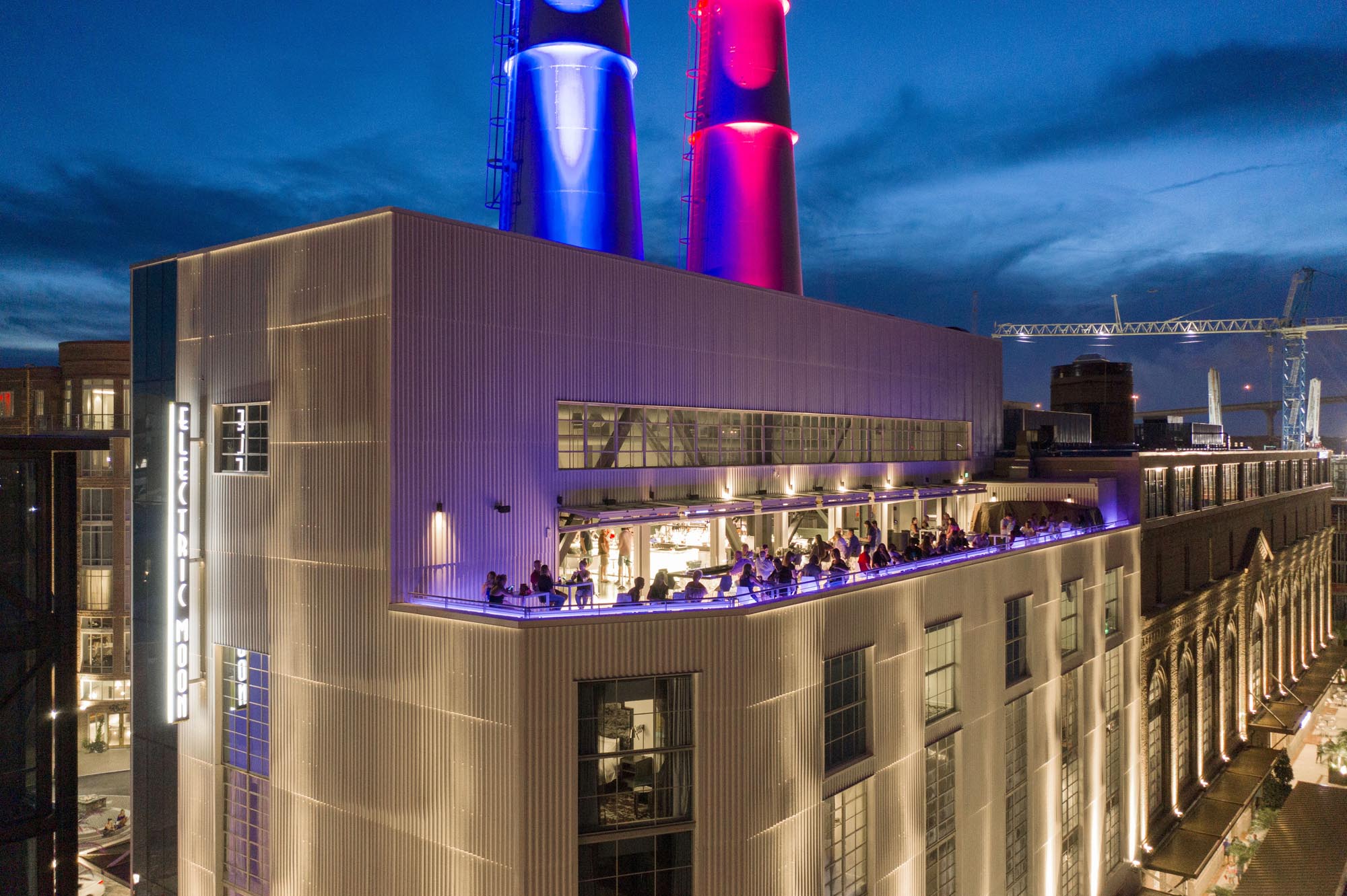 Vista Commercial Outdoor LED Lighting at the Savannah Plant Riverside District