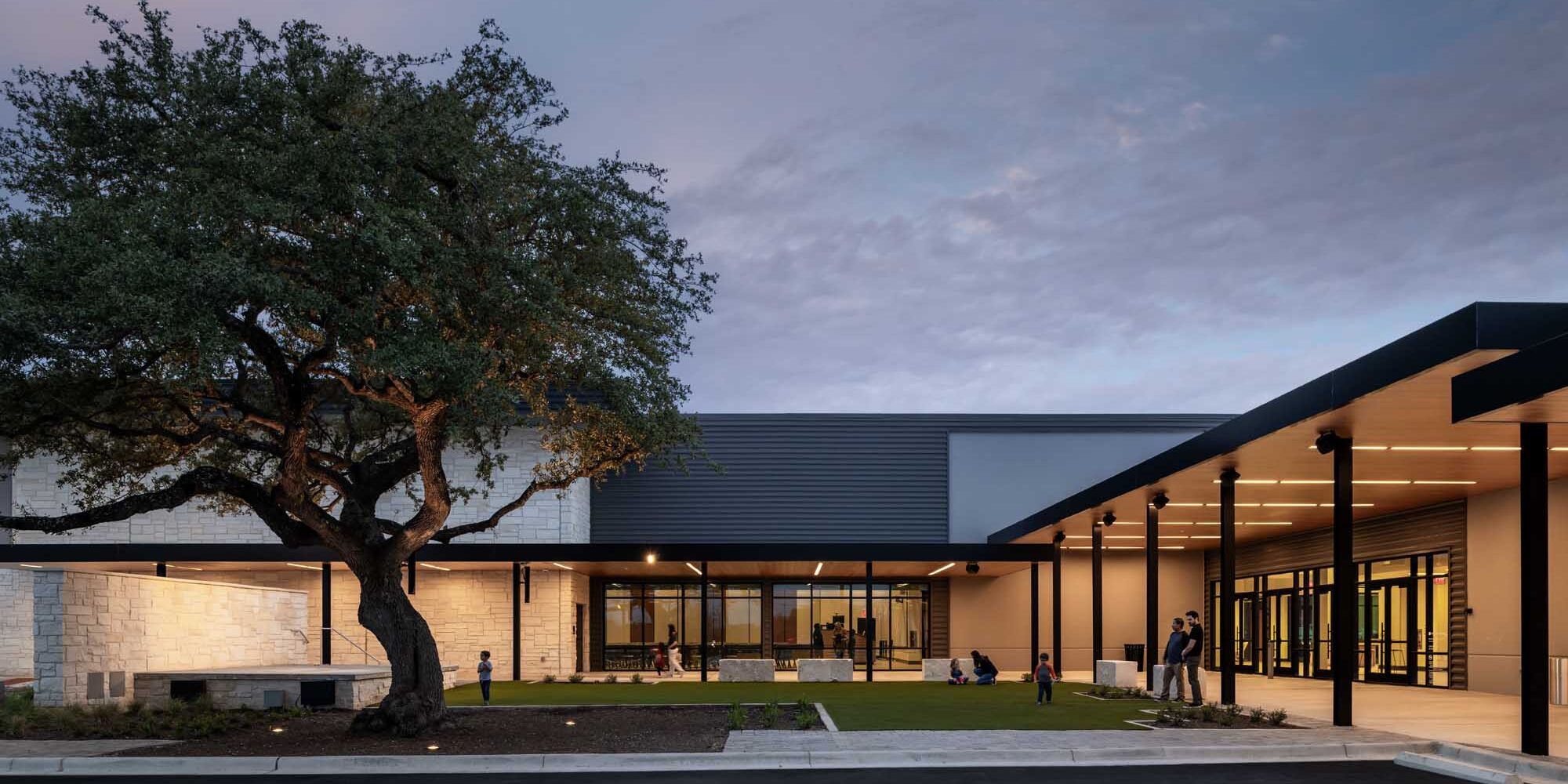 Vista Commercial Outdoor LED Lighting at Austin Stone South Church