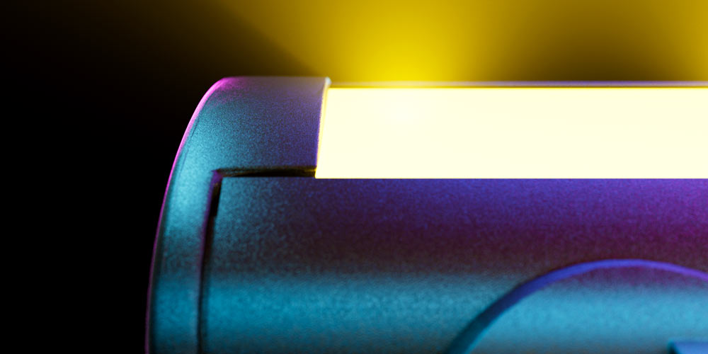 1052 - Spectra Linear RGBW Close-up image of a Vista spectra Linear 1052 luminaire